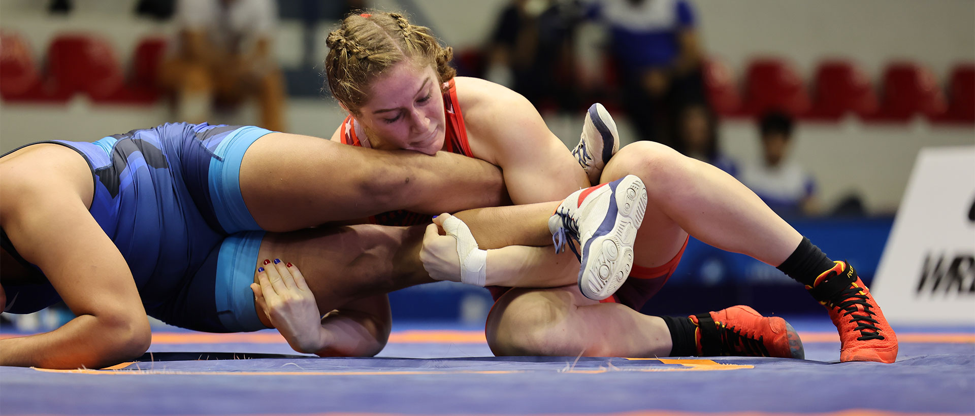 Freestyle wrestling ankle lace